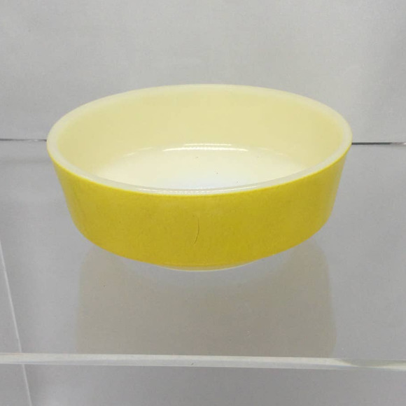 VINTAGE FEDERAL GLASS BOWL YELLOW 5" - Picture 2 of 5